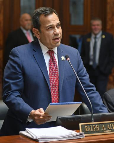A photo from Wednesday’s Senate session can be found here. It shows Sen. Ralph Alvarado, R-Winchester, speaking on House Bill 7, which would revamp public assistance benefits.