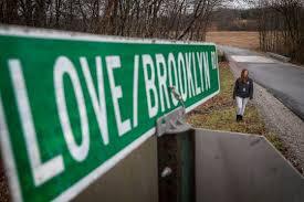 Courier Journal columnist Maggie Menderski looks for love near Love, Kentucky. January 15, 2019 (Photo: By Michael Clevenger/Courier Journal)