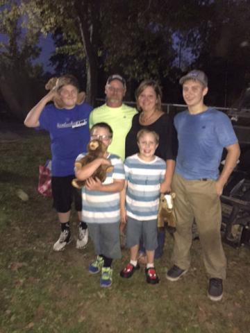 Tia Clark & Bryan Blaine. Her children: Andrew & Jordan Dobbs, Lathan & Landon Clark.