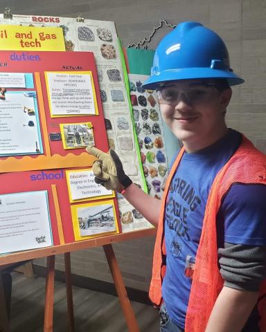 Scout Don Elmore did a presentation on coal.