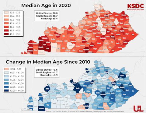 Kentucky State Data Center maps