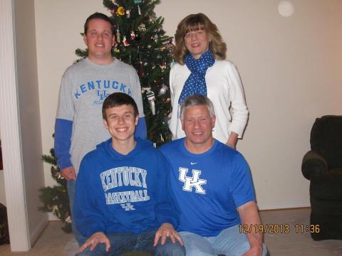 Louisville's Karen Guess Eversole was infatuated with Jay Shidler during his UK playing career. She's remained a UK fan and so are her husband and sons.