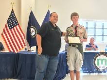 Mayor Phelps and Justin Hudnall
