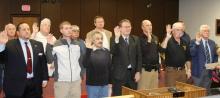 City, county officials take their respective Constitutional oath of office to start the new year and their new term of office.  