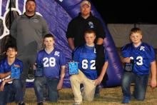 Jr. Pro players recognized at half time.