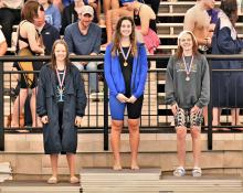 Mattie Smith Outstanding Female Swimmer Region 2  photo by Jerry Hinton