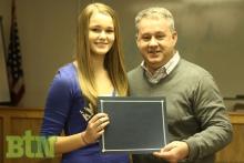 Addison Hall and BC Superintendent Scott Howard