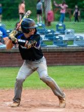 Sophomore catcher #7 Brycen Mode goes 3 for 3 tonight at the plate in the win against Russellville.