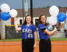 Seniors Emily Rich and Kassie Phelps