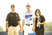 Gage Ward and parents Scottie & Jamie Ward. photos by Jeremy M. Hack