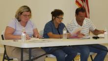 Council members Merritt, Johnson and Givens