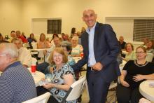 Alice Forgy won $100 cash at the Farm Bureau Annual Meeting.