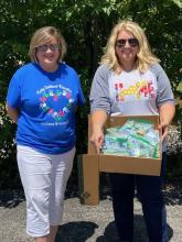 Dr. Amy Hood and Alicia Edwards EC Family Resource Center