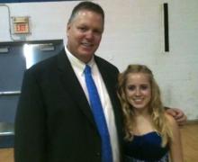 BCMS Principal Jeff Jennings and student Maranda Pierson