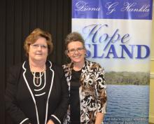  Author Diana G. Hankla with Linda J. Hawkins owner of Heart to Heart Publishing,Inc.