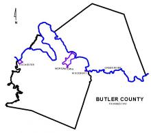 Map of Butler County
