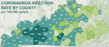 Official state map, enhanced and labeled by Kentucky Health News; for a larger version, click on it