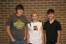 Alex Hall, Sierra Fields, and Austin VonAxelson