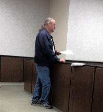 Roger Givens speaks on behalf of Cultural Diversity Council