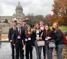Brady Jones, Kobe Annis, Tyler Lynch, Delaney Daugherty, Camryn Newland, Nate Henderson, Annie Locke, and Bailey Collins.