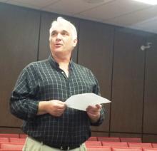 Greg Fields addresses the court.
