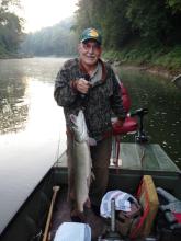 Diddle Johnson landed this muskie.