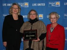 Kay Romans accepts for Morgantown Bank & Trust