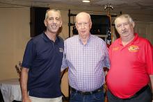 National Commander B.J. Lawrence, Don Jenkins, Medal of Honor Recipient, and State Commander Robert "Doc" Daugherty