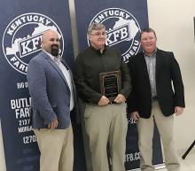  Butler County Farm Bureau’s Outstanding Service to Agriculture was presented to  Lloyd Saylor