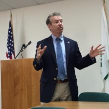 Sen. Rand Paul made a visit to Butler County Tuesday morning to discuss national and local issues in a town hall setting. He will visit 9 western Kentucky towns between today and tomorrow.