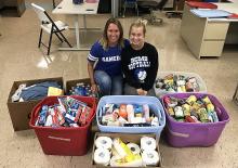 BCHS teacher Aaron Richmong and Kierra Neighbors, student.