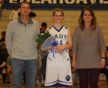 Callie Cardwell and parents Donald and Tina Cardwell.