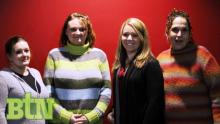 Wendy Browning, Angel Gilland, Director Leslie Cardwell, and Kathleen Hall
