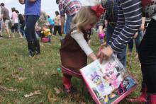 The weather was cooperative Saturday afternoon for Morgantown Bank & Trust's Annual Community Easter Egg Hunt at Charles T. Black City Park.