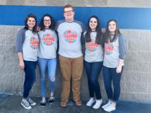 This is last year's staff - Advisor Jennifer Davis, Haley Penrod, Kane Gott, Harley Howard, Kinley Mitchell