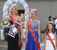 Miss BC Catfish Callie Cardwell, Miss Teen Conley Moore, and Miss Pre-Teen Kenlea Grubb.