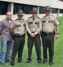 Deputies Joe Alford, Heath West, Talon Gary, and Sheriff Scottie Ward