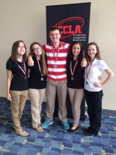 Rylee McKee,  Hannah McClelland, Connor Brown,Tori Hampton and Mikayla Iler