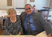 Anita Jenkins and Mayor Billy Phelps