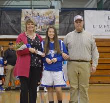 Kennedy Rice #24. She has played for 3 years and her parents are Stephen & Stacey Rice