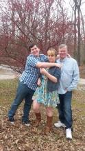 Dennis Kinkade with children Taylor and Drake