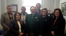 Mayor Keown  and the council visits C.B. Embry in Frankfort.