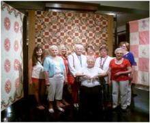 L to R: Gladys Brooks Lydia Bratcher, Jane Eaton-Henderson, Maxine Minton. Jennifer Odle, Georgia Laverne Romans, Lynda Knight, Lois Russ and center June McGuyer