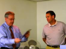 Supt. Howard and Greg Moore