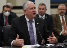 A photo from today’s House Agriculture Committee can be found here. It shows Rep. James Blanton, R-Salyersville, testifying on House Bill 308. 