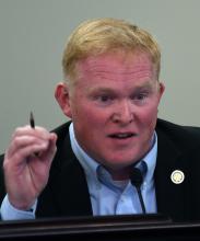 A photo from Tuesday’s Interim Joint Committee on Education meeting can be found here. It shows Rep. Killian Timoney, R-Lexington, sharing his concerns about a possible upcoming teacher shortage in Kentucky.