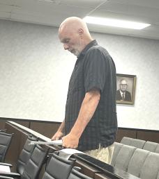 Kirk Atkinson addresses the Court